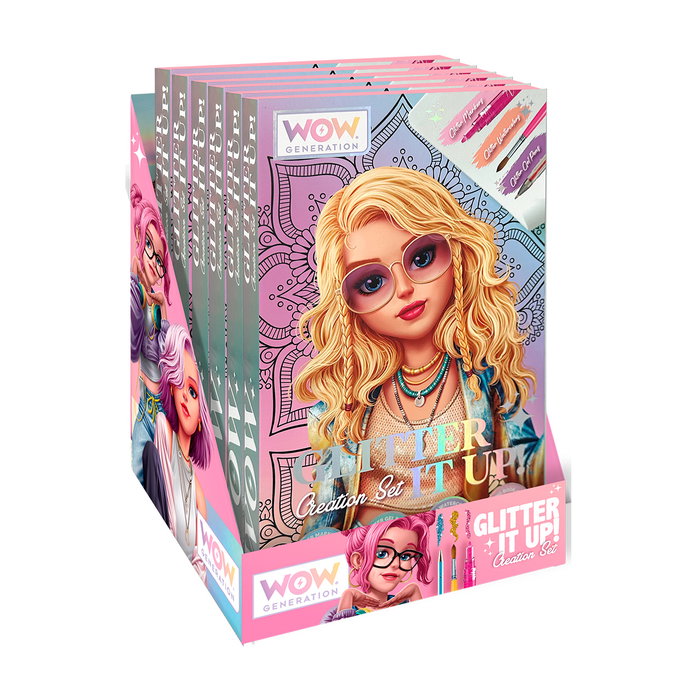 Kids Euroswan Set para colorear Mandalas Wow Generation con acuarelas glitter Kids Euroswan Set para colorear Mandalas Wow Generation con acuarelas glitter