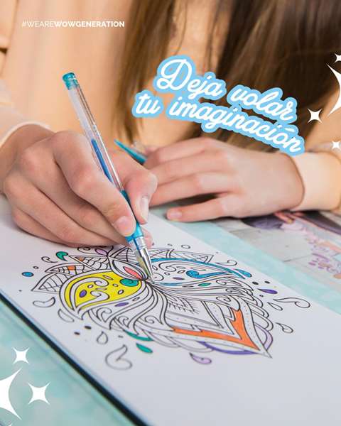 Wow Generation Set para Colorear Mandalas con Rotuladores, Bolígrafos, Acuarelas Glitter y Libro de 40 Páginas - Kit de Arte y Manualidades Wow Generation Set para Colorear Mandalas con Rotuladores, Bolígrafos, Acuarelas Glitter y Libro de 40 Páginas - Kit de Arte y Manualidades