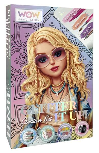 Wow Generation Set para Colorear Mandalas con Rotuladores, Bolígrafos, Acuarelas Glitter y Libro de 40 Páginas - Kit de Arte y Manualidades Wow Generation Set para Colorear Mandalas con Rotuladores, Bolígrafos, Acuarelas Glitter y Libro de 40 Páginas - Kit de Arte y Manualidades