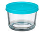 VIVALTO Set 3 Fiambreras Redondas Azul 200ml