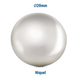 HEICO Tachuela Lisa Hierro Ø20 mm Acabado Niquel Diam 20 mm Pack de 180