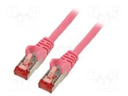 GOOBAY Patch Cord Cat 6 S/FTP 3m Rosa