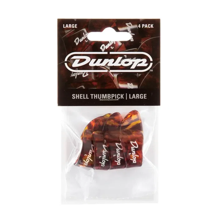 Dunlop Shell Large Púas de pulgar (pack de 4)