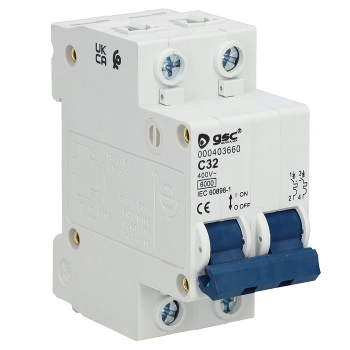 GSC Evolution Módulo doble magnetotérmico 2P 32A GSC Evolution Módulo doble magnetotérmico 2P 32A