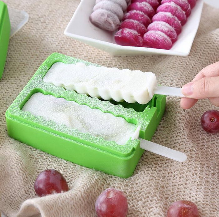 Quttin Molde para 2 Helados de Silicona 13x10.5x3 cm (24 Unidades)