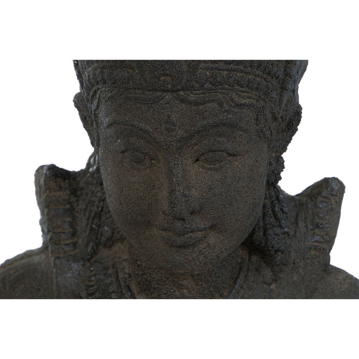DKD Home Decor Figura de Cemento Diosa Javanesa Gris Oscuro