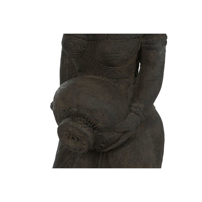 DKD Home Decor Figura de Cemento Diosa Javanesa Gris Oscuro