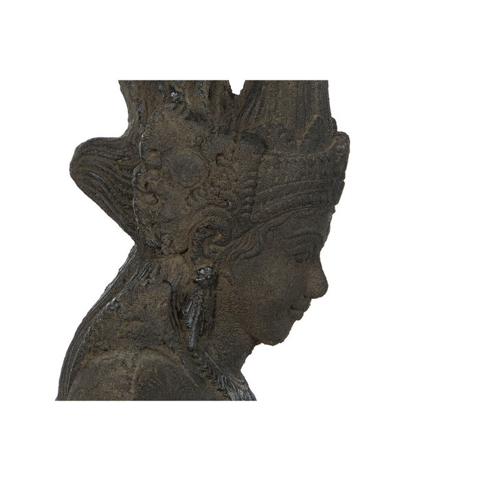 DKD Home Decor Figura de Cemento Diosa Javanesa Gris Oscuro