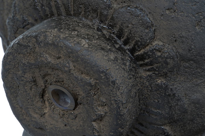 DKD Home Decor Figura Cement Statues 23 Diosa Javanesa Gris Oscuro 25 x 100 x 28 cm