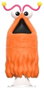 Super7 Barrio Sésamo Figura Soft Vinyl Fun! Fun! Yip Yip Martian (Naranja)