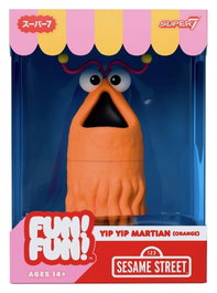 Super7 Barrio Sésamo Figura Soft Vinyl Fun! Fun! Yip Yip Martian (Naranja)