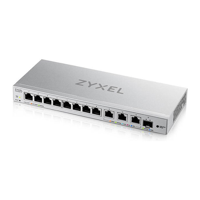 Zyxel XGS1250-12v2 Switch Gestionado L2 con 8x1GbE y 3x10GbE Multi-Gig, 1x SFP+ (12 Puertos)