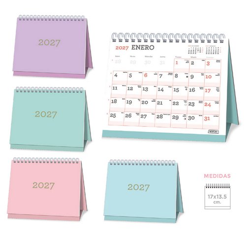 Senfort Calendario de Sobremesa 2027 Pastel Mensual 170x135 Surtido Senfort Calendario de Sobremesa 2027 Pastel Mensual 170x135 Surtido