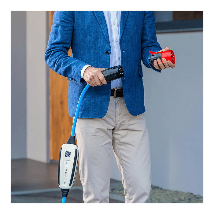 NRGkick 20001006 Adaptador Tipo 2 Max 32A 22kW Negro/Rojo para Ladeeinheit