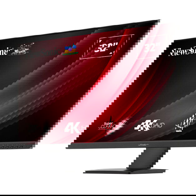 ViewSonic VG3208-4K Monitor 4K Ultra HD 32 Pulgadas 81,3cm VA Panel, 3840x2160 4ms 60Hz HDR10 2xHDMI DisplayPort, Negro