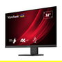ViewSonic VG3208-4K Monitor 4K Ultra HD 32 Pulgadas 81,3cm VA Panel, 3840x2160 4ms 60Hz HDR10 2xHDMI DisplayPort, Negro