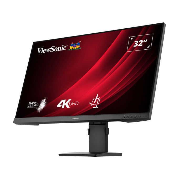 ViewSonic VG3208-4K Monitor 4K Ultra HD 32 Pulgadas 81,3cm VA Panel, 3840x2160 4ms 60Hz HDR10 2xHDMI DisplayPort, Negro