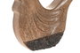 DKD Home Decor Set de 2 Figuras de Gallina en Madera de Mango Natural