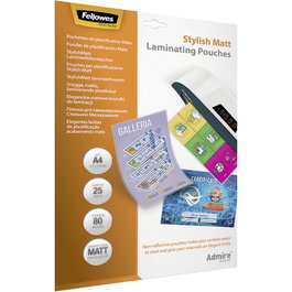 Fellowes Fundas de Laminación Admire A4 Mate 80 Micras
