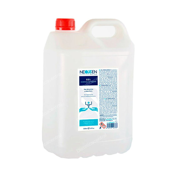 Neozen Gel Hidroalcohólico con Glicerina y Aloe Vera para Higiene Preventiva, 5000ml