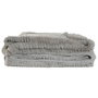 DKD Home Decor Manta de Poliéster Gris Claro 220x240x1 cm
