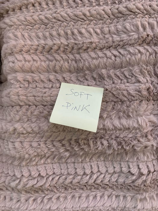 DKD Home Decor Manta "Rabit fur april 24 d" Gris Claro 240 x 220 x 1 cm Poliester