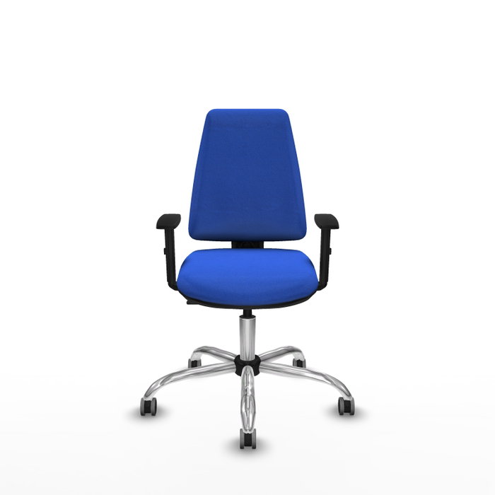 PIQUERAS Y CRESPO Silla de oficina Elche Azul con Brazos 1D