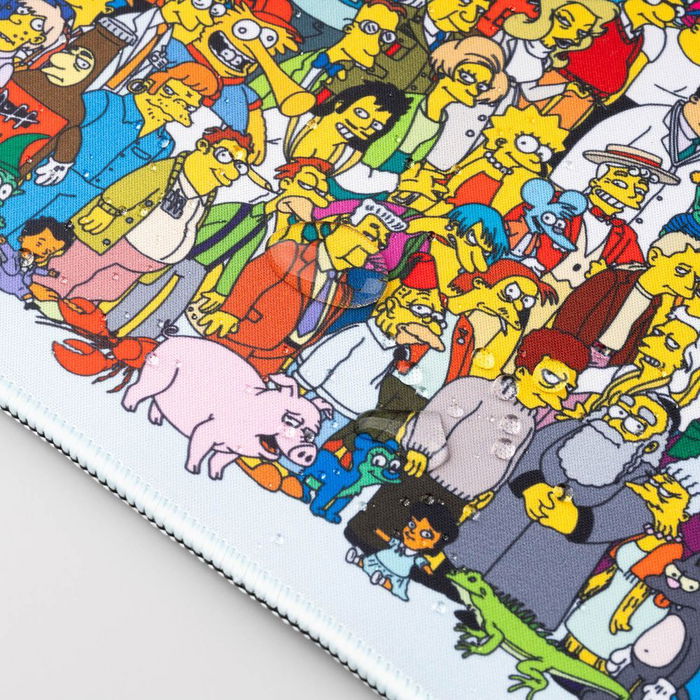 ERIK Alfombrilla Gaming Los Simpsons 80x35cm Superficie Textil Impermeable Base Goma Antideslizante