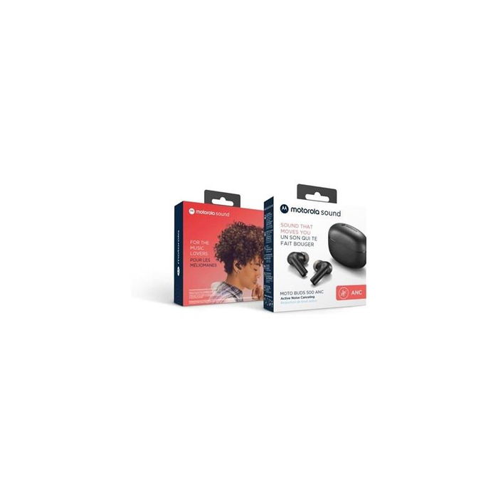 Motorola Auriculares TWS 500 ANC con Cancelación Activa de Ruido