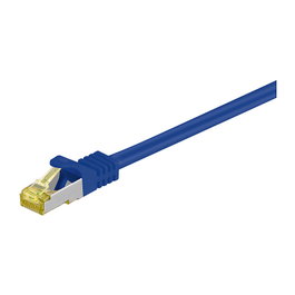 Goobay Cable de parcheo RJ45 CAT 6A S/FTP (PiMF) 1 m azul