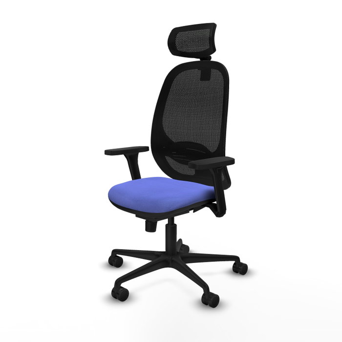 PIQUERAS Y CRESPO Silla de oficina Cilanco con Mecanismo Sincro, Azul claro y Negro PIQUERAS Y CRESPO Silla de oficina Cilanco con Mecanismo Sincro, Azul claro y Negro