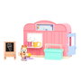 MOOSE BLUEY Set Tienda de Helados 17553 con Figura Articulada de Bingo, Helado, Bebidas, Pizarra y Pegatinas, Juguete en Español para Niños +3 Años
