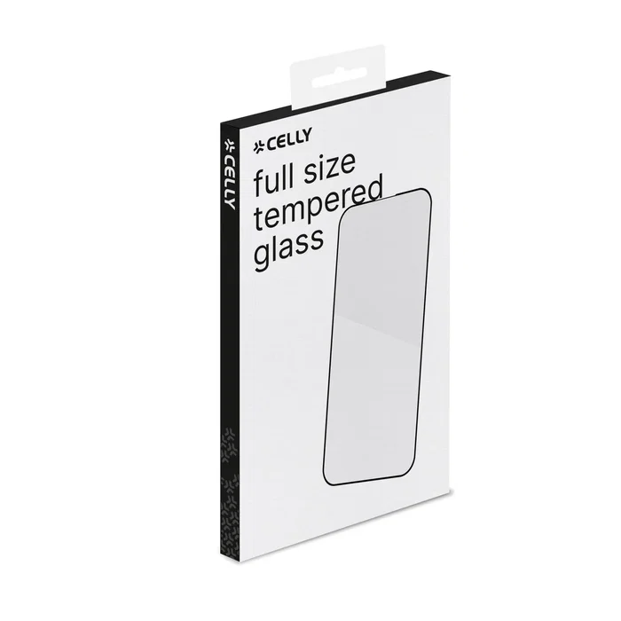 Celly FULLGLASS1053BK Protector de Pantalla de Vidrio Templado 9H Marco Completo Anti-huellas para Apple iPhone 15 - 1 Pieza