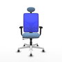 PIQUERAS Y CRESPO Silla de oficina Motilla con mecanismo Sincro/Traslack Azul