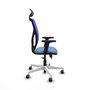 PIQUERAS Y CRESPO Silla de oficina Motilla con mecanismo Sincro/Traslack Azul