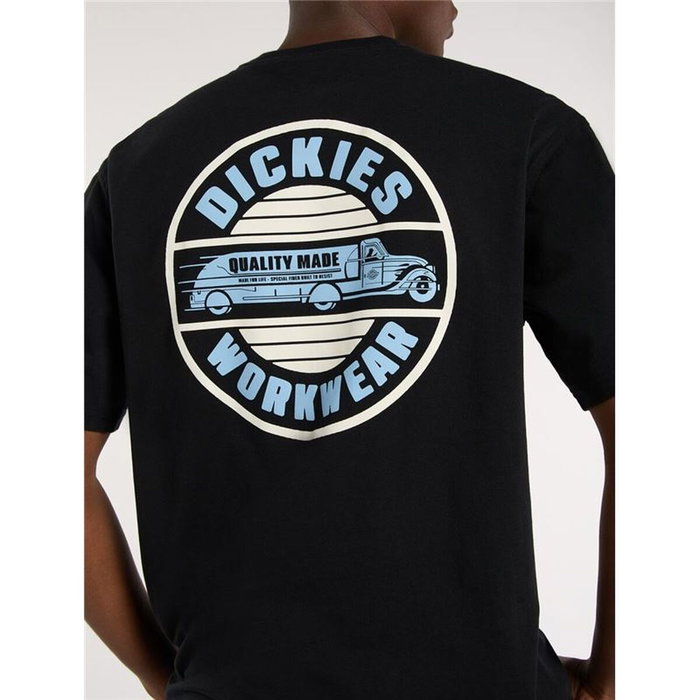 Camiseta de Manga Corta Hombre Dickies Circle Negro