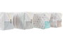 DKD Home Decor Neceser Shabby Blanco Multicolor 30 x 10 x 15 cm