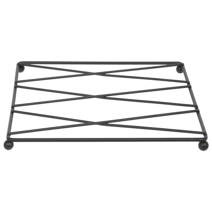 Home Deco Factory Salvamantel Deco Filaire Alambre Negro 18,5x18,5x1,3 cm