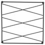 Home Deco Factory Salvamantel Deco Filaire Alambre Negro 18,5x18,5x1,3 cm