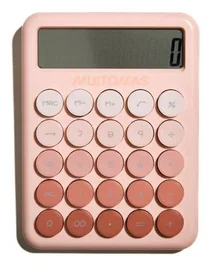 Muitomas Calculadora portátil con pantalla grande de 12 dígitos, peach fuzz