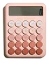 Muitomas Calculadora portátil con pantalla grande de 12 dígitos, peach fuzz