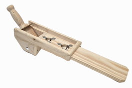 TALOX Máquina para machacar y rajar 2 aceitunas madera modelo Asiento