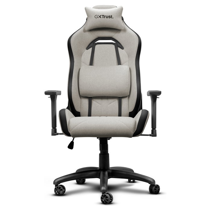 Trust GXT Ruya Silla Gaming Ajustable de Tela, Asiento y Respaldo Acolchados, Peso Máx. 150 kg, Altura Máx. 195 cm, Color Beige Trust GXT Ruya Silla Gaming Ajustable de Tela, Asiento y Respaldo Acolchados, Peso Máx. 150 kg, Altura Máx. 195 cm, Color Beige