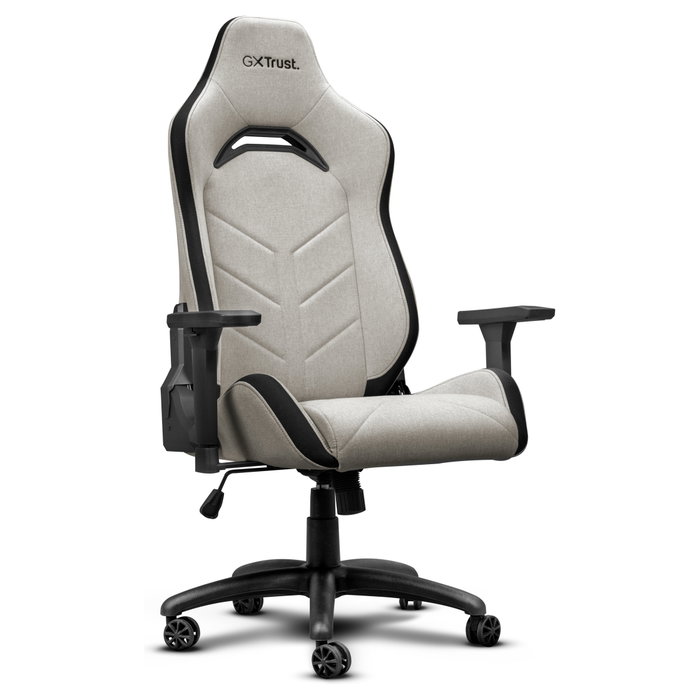 Trust GXT Ruya Silla Gaming Ajustable de Tela, Asiento y Respaldo Acolchados, Peso Máx. 150 kg, Altura Máx. 195 cm, Color Beige Trust GXT Ruya Silla Gaming Ajustable de Tela, Asiento y Respaldo Acolchados, Peso Máx. 150 kg, Altura Máx. 195 cm, Color Beige
