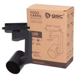GSC Evolution Foco carril monofásico GU10 Negro