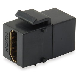 EQUIP 769402 Keystone HDMI v1.4 Conector Hembra a Hembra Chapado en Oro Negro Pack de 8
