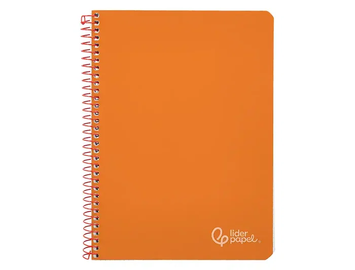 Liderpapel Cuaderno Espiral A5 Witty Tapa Dura 80 Hojas 90gr Cuadro 4mm con Margen Color Naranja
