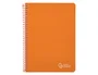 Liderpapel Cuaderno Espiral A5 Witty Tapa Dura 80 Hojas 90gr Cuadro 4mm con Margen Color Naranja