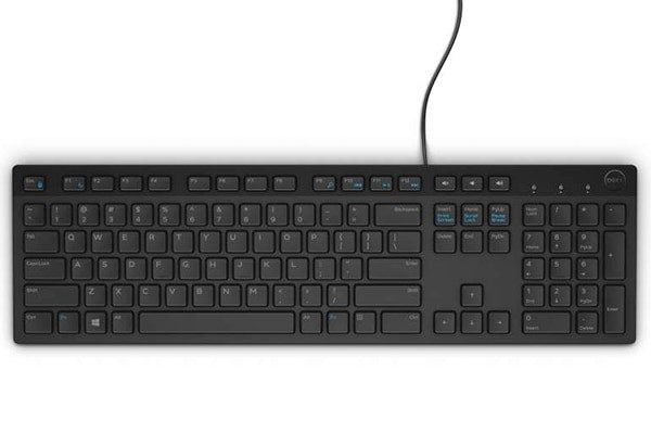 Dell KB216 Teclado Multimedia con cable US International QWERTY - Negro