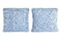 DKD Home Decor Cojín Algodón Poliéster 45x10x45 Azul Celeste Surtido
